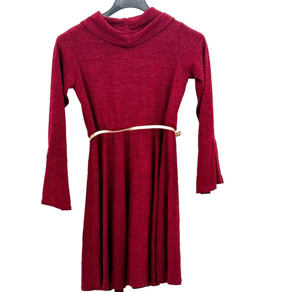 Rare Editions Big Girl Hacchi Cowl Neck Skater Dress Size 16 NWT - Picture 5 of 9